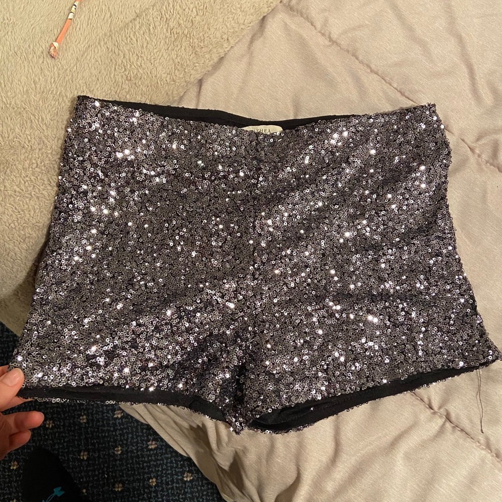 Sequin shorts